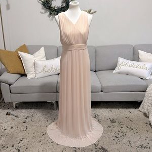 Sleeveless long dress. Light rose pink color. Worn once. Like new.